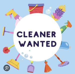 Wanted: Cleaner wanted SATURDAY 
