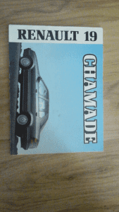 Renault 19 chamade owners manual can post