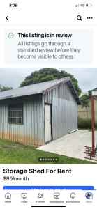 Storage Shed for rent