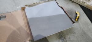 6 gloss grey tiles 450 X 450 used for bathroom or elsewhere