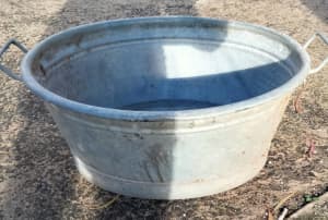 Vintage steel laundry tub