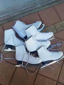 kids ice skates - three sets