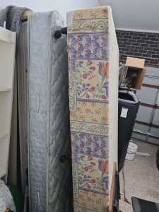 Used Queen bed mattress and frame