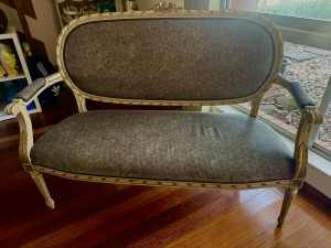 Victorian Vintage Sofa Styled - Carved Rose & leaf - 3 Seater only