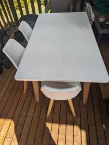 Dining table and chairs (need gone Monday - make me an offer!)