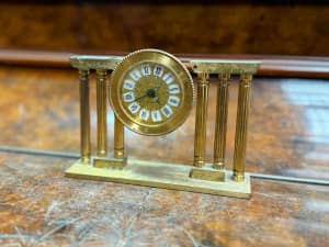 Vintage Rare Gold Color 1950’s French Mechanical Alarm Clock “Solo”