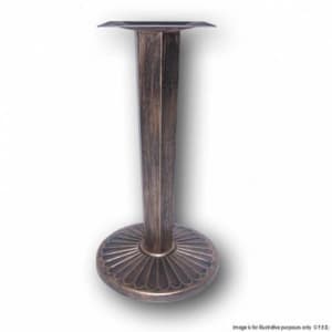 N6010 Round Antique Gold Chassis Table Base 720H