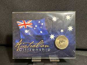 2020 Perth Mint Citizenship Dollar Frosted Coin onCard