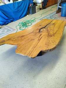 Solid chamfer timber table 