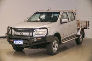 2012 Holden Colorado RG MY13 LX Crew Cab Silver 6 Speed Sports Automatic Cab Chassis