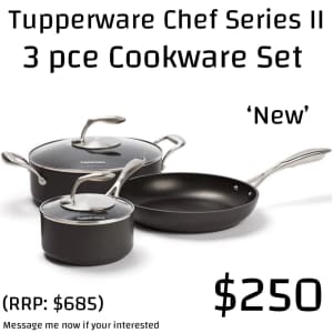 Tupperware Chef Series II - Cookware Set ‘Brand New’