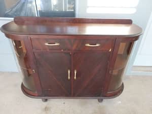 Sideboard, Antique with curve Glass doors
