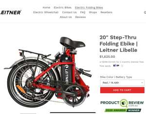 Leitner Libelle 20” folding e-bike