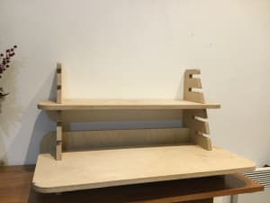 Free - stand up desk conversion - timber