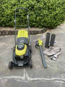 Lawn mower & blower for sale