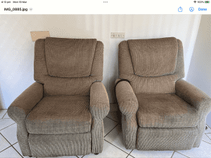 Recliner Chairs x 2