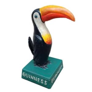 Guinness Beer Toucan Bird Cast Iron Statue Sculpture Model 1.9kg 20cm