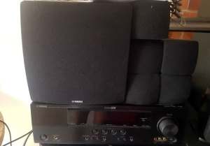 Yamaha NS-P280 Home Theatre System Receiver & Speakers x5 & Subwoofer