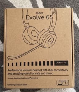Jabra Evolve 65 Wireless headset - Dual ear piece (NEW)
