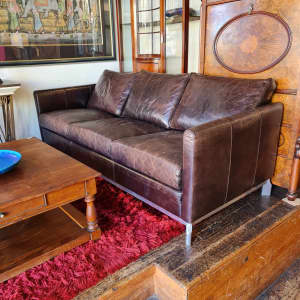 Leather Couch Sofa Settee Leather Moran Reduced