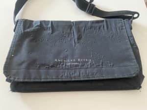 Authentic American Retro Soho London black satchel bag