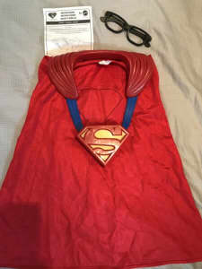 Dress up items - Superman cape with sounds, red cape with masks