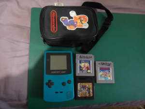 Nintedo game boy color console 3 games sell thelot