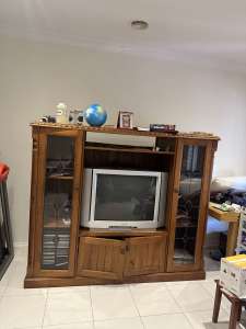 Furniture for sale, pine wood- tv units, display cabinets, drawers