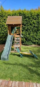 Kids cubby house with slide 