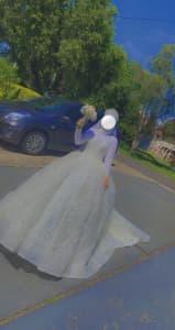 White Wedding Dress from Turkey- Size 10