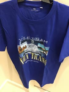 Blue T-Shirt Vietnam size M. Brand New! Great for Gift.