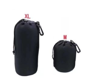 2pcs Camera Lens Soft Carry Case Bag Pouch Waterproof Neoprene Size M