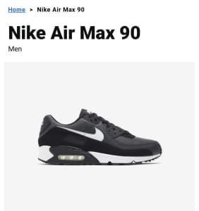 Nike Air Max 90 shoes - odd sizes