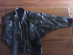 Leather suede jacket retro ladies