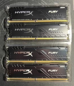 Kingston HyperX Fury 128GB (4x32GB) 3200MHz CL16 DDR4 HX432C16FB3K2