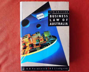 BUSINESS LAW OF AUSTRALIA 7 TH EDITION "By R. B. Vermeesch"