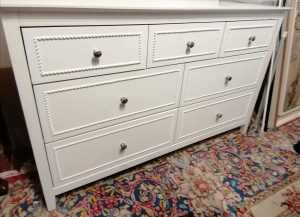 White chest of 7 drawers