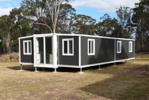 Expandable 40ft Granny Flat Container House Tiny Home 76sqm 3 Bedroom 