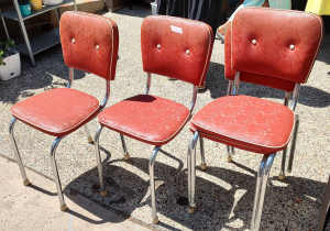 Retro Diner Chairs (x4), 1950s-Style
