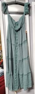 Green Ally dress, size 12