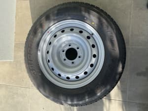 Dmax spare tyre and rim 265/60R18. SOLD pending pick up