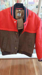New AUTHEN BURBERRY Wool Bomber Men Women Unisex Jacket RRP$2500