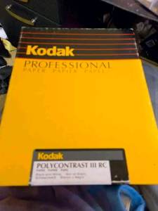 Vintage Kodak Polycontrast 3 RC 8x10 250 Sheets box unopened