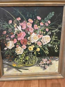 Chris Wake Painting - Flowers in a Vase 