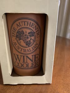 New Australian Winefields Pottery Wine Cooler in Box