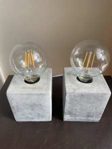 Industrial Table lamps x2