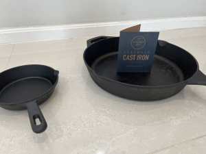Cast iron pan- near new, used once