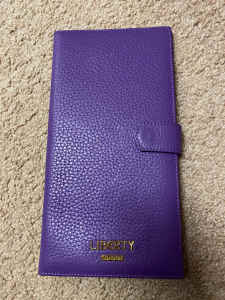 Liberty Leather Travel Wallet - Brand New Purple colour 