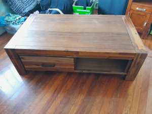 Antique brown coffee table