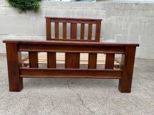 Solid Wood Bed Frame (Queen)